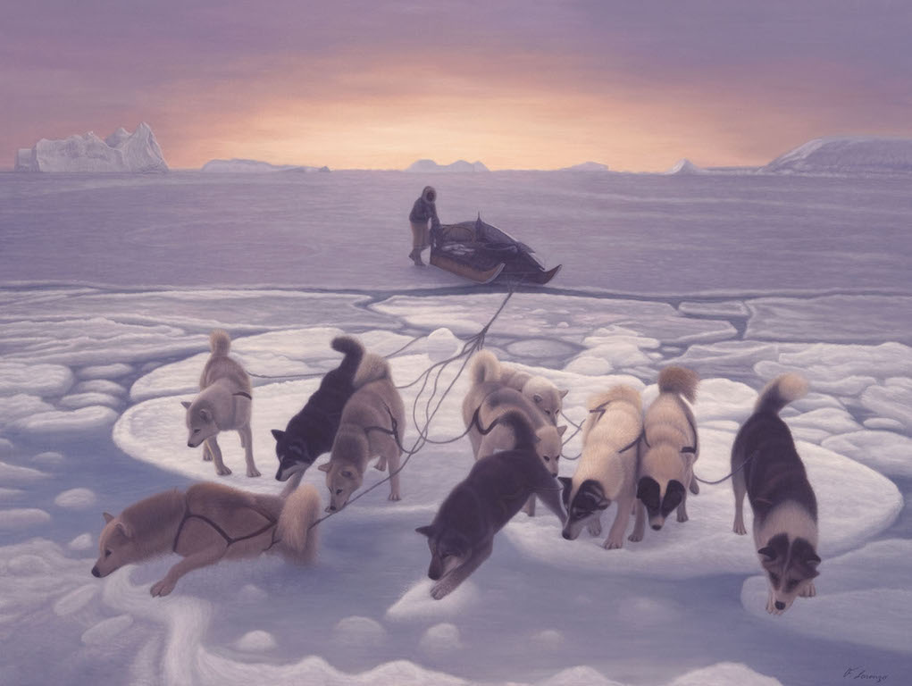 Lorenzo Fracchetti Sled Dogs on Thin Ice